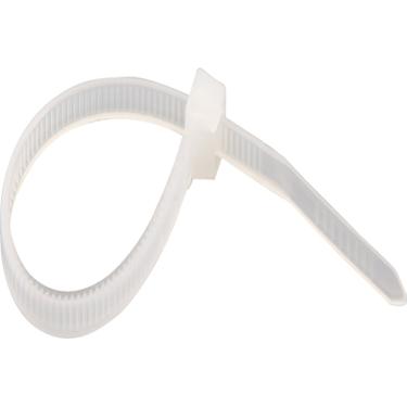 Imagem de Abraçadeira de nylon 140x3,6mm branca com 100 peças - Nove54