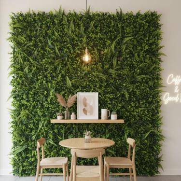 Imagem de 4 Placas Artificiais Realistas Placa 3D Decoração Parede Painel Premiu
