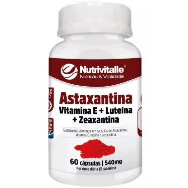 Imagem de ASTAXANTINA + VIT. E + LUTEINA + ZEAXANTINA 540MG 60CAPS NUTRIVITALLE