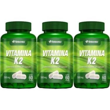 Imagem de Kit 3X Vitamina K2 - 60 Cápsulas - Herbamed-Masculino