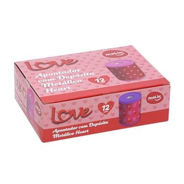 Imagem de Apontador Metálico Love Heart - Caixa com 12 Unidades