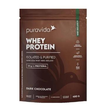Imagem de Whey Protein 100% Isolado Dark Chocolate Puravida 450g-Unissex