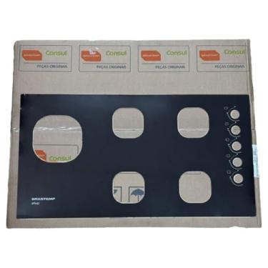 Imagem de Mesa Tampo Vidro Fogão Cooktop Brastemp Ative 5 bocas BDD85A