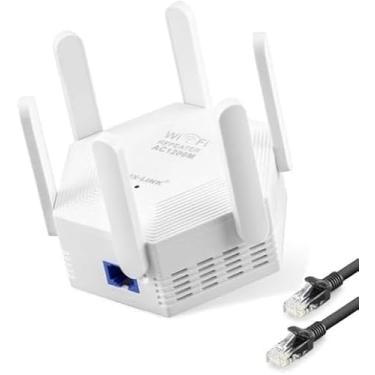 Imagem de Repetidor de Sinal Wi-Fi WR60T Dual Band 1200Mbps 6 Antenas – Bivolt - Amplificador Extensor Potente - MY7254