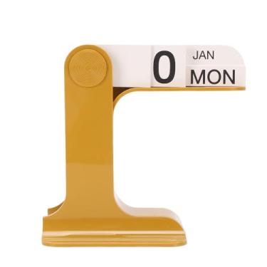 Imagem de Hilitand Flip Calendário Perpétuo, 2025-2026 Moderno e Elegante Decoração de Calendário de Mesa para Escritório Em Casa Sala de Estar Quarto Estante