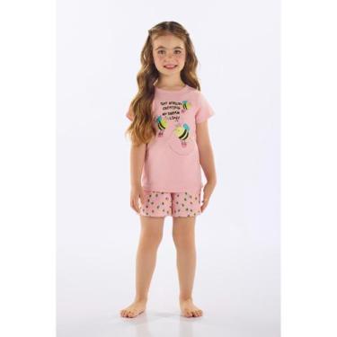 Imagem de Pijama Infantil Feminino em Suedine Up Baby, Rosa, 8