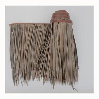 Imagem de Rolo de palha de palmeira de plástico falso palha artificial polia de palmeira rolo telha de palha, cobertura de terraço telhado de palha, proteção contra incêndio, livre de manutenção, bar jardim