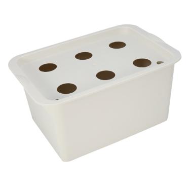 Imagem de ZJchao Kit de de Cultivo Hidropônico, de Cultivo Aquapônico de Hidro Pônico de Irrigação Automática de 6 Furos Kit de Caixa de Gabinete Com Caixa de Plantio de Bomba de Ar de Aquário para Jardim