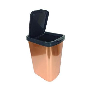 Imagem de Lixeira Pequena 9L Plástico Cozinha Escritório Banheiro - Arqplast, Ro