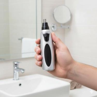 Imagem de Aparador de Pelos Nariz e Orelha Portátil Recarregável Silencioso