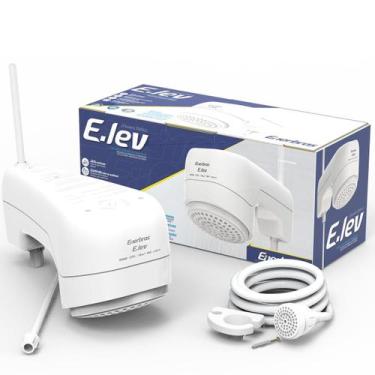 Imagem de Chuveiro Ducha Elétrica E-Lev Branco 127V e 220V Enerbras, 110V
