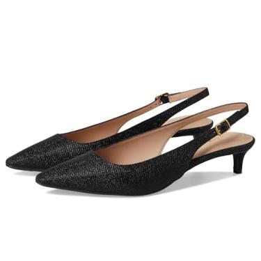 Imagem de Cole Haan Salto alto feminino de 35 mm Go-to Jocelyn Slingback, Malha preta com glitter, 40