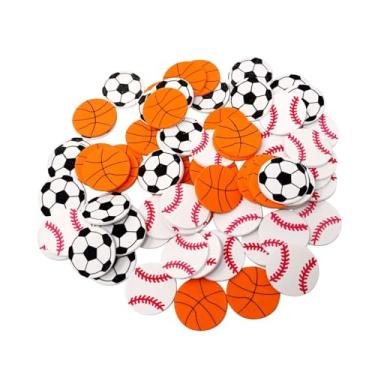 Imagem de Adesivos autoadesivos de bolas esportivas de espuma 90 peças adesivos de basquete beisebol futebol adesivos de decoração de festa temática esportiva, suprimentos, 3 estilos