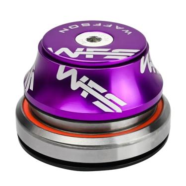 Imagem de WFS HY877 Conjunto de fones de ouvido integrados afunilados de 3,5 a 3,5 cm para tubos de cabeça afunilada - liga de alumínio CNC, sem rosca, rolamentos selados para mountain bike, cidade, bicicletas