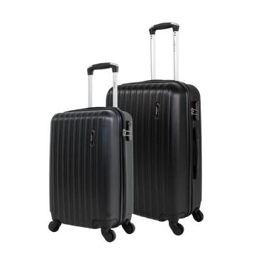 Imagem de Kit de malas de Viagem bordo P 10kg  e média  23kg Londres Swiss Move Preta