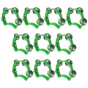 Imagem de Kit 20 Pandeiros Meia Lua Infantil Verde New York