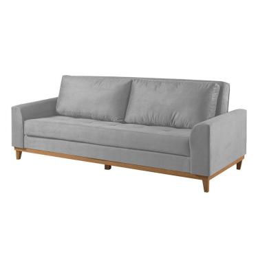 Imagem de Sofá Cama 2 Lugares Living M-157 Veludo Martins Cinza