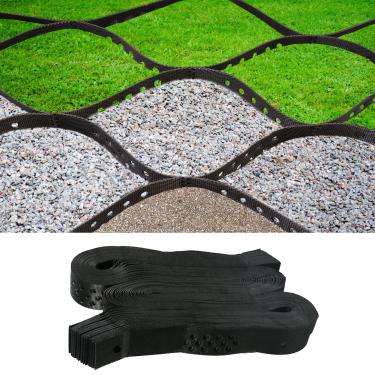 Imagem de Focefec Grade De Cascalho 9 X 17 Pés, 2" Espessura, Resistente, Para Entrada Veículos, Estabilização Expansível, 1880 Libras Por Pé Quadrado, Paisagismo Com Geocélula, Rampas Estacionamento