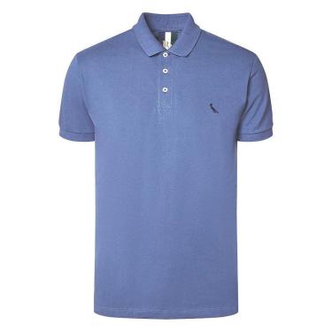 Imagem de Camisa Polo Reserva Piquet Basica Masculina Azul Atlantico-Masculino