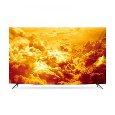 Imagem de Capa protetora de tela impressa universal para TV interna de 32-65 polegadas para LED/LCD/TVs curvas, arte de TV de computador, pano decorativo, elástico, lavável, capa de televisão-nuvens||80