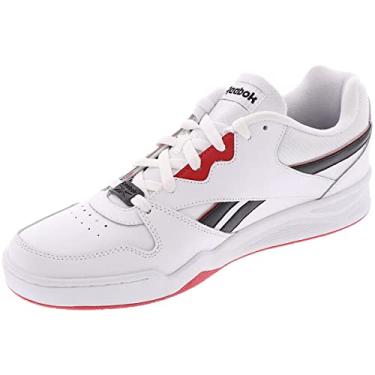 Imagem de Reebok Tênis masculino Royal Bb4500 Low2, Branco/Preto/Vector Vermelho, 9