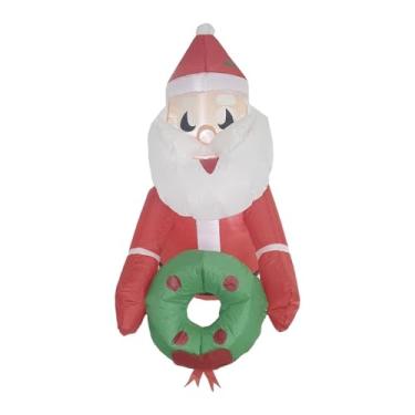 Imagem de Tachiuwa Papai Noel Inflável Iluminado de Natal para Portas E Ambientes Internos.