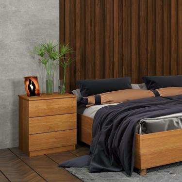 Imagem de Mesa De Cabeceira Veronna 3 Gavetas Tcil