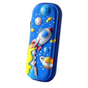 Imagem de Estojo de lápis 3D Rocket Space EVA para crianças, meninos e meninas, escola