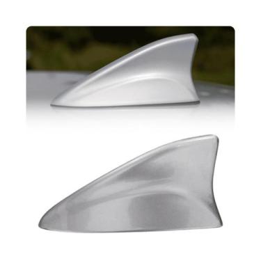 Imagem de Antena tubarão prata universal - Shark Fin - GRUD COMERCIO AUTOMOTIVO 
