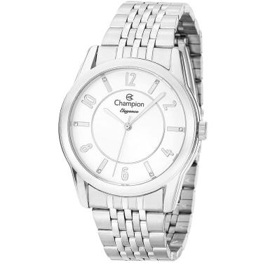 Imagem de Relógio CHAMPION feminino analógico prata branco CN26233Q