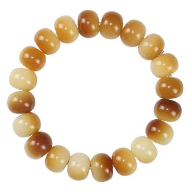 Imagem de Pulseira Bodhizi, miçangas em forma de pão, coque, 10x13mm, feita à mão