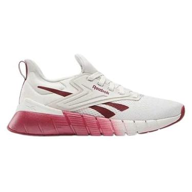 Imagem de Reebok Tênis feminino Nano Gym para treino e caminhada, Luxe cinza retrô vermelho, 38