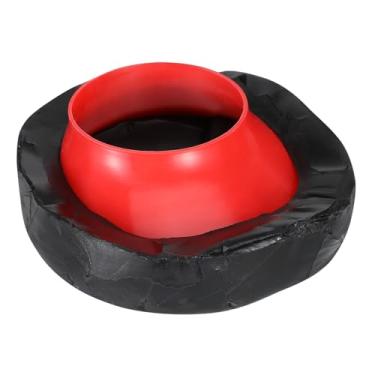 Imagem de Veemoon Anel de cera para instalação de flange de vaso sanitário Vedação deslocada excêntrica para reparo de vaso sanitário Flexibilidade Sem necessidade de escavação Gaxeta durável à prova de