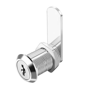 Imagem de 1 conjunto/6 chaves Arquivos, armários, mesas, armários, fechaduras de porta, fechaduras de caixa de correio, fechaduras de língua (20 mm)