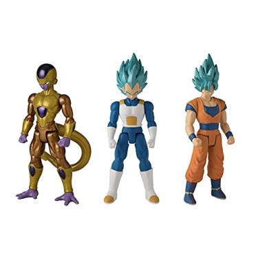 Imagem de Dragon Ball Bandai 37095J Limit Breakers 30cm Action Figure 3 Pack Vegeta, Super Saiyan Blue Goku and Golden Frieza, Multicolour
