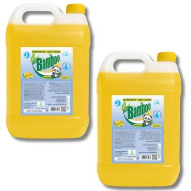 Imagem de Kit 2 Detergentes Lava Louças Neutro 5L - Bamboo