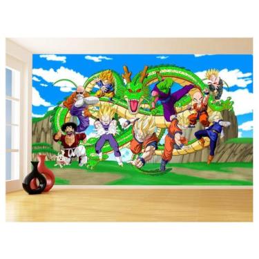 Imagem de Papel De Parede Dragon Ball Goku Vegeta Anime 3,5M Dbz452 - Você Decor