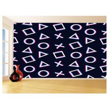 Imagem de Papel De Parede 3D Infantil Controles Botões Ps 3,5M Azs345 - Você Dec