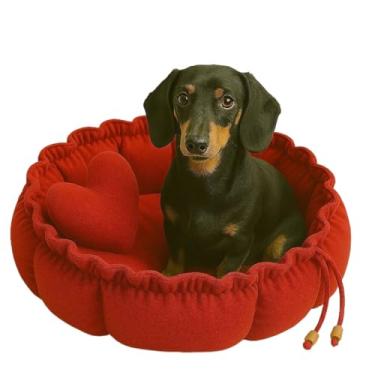 Imagem de Cama Pet com Design Londres, Tamanhos M 46cm, G 60cm, GG 76cm, Conforto e Estilo para Cães e Gatos(Vermelho,M (46cm))