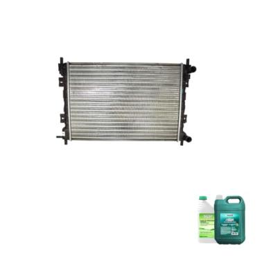 Imagem de Kit Radiador Ford Fiesta Ka Courier 00/02 Aditivo Verde e Água Desmineralizada 5LT