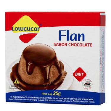 Imagem de Flan Lowçucar Sabor Chocolate 25g