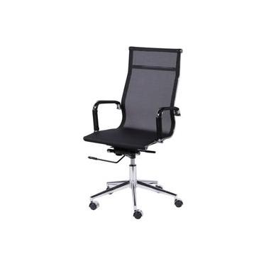 Imagem de Cadeira Presidente Giratória Tela Eames Preta