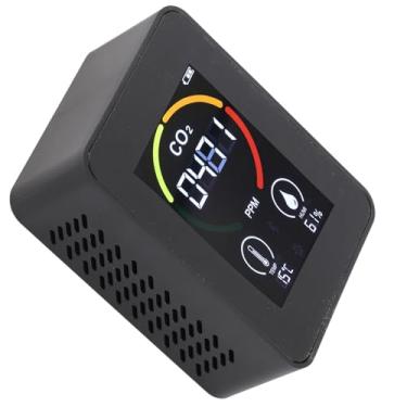 Imagem de RiToEasysports Detector de Co2 Com Display Em Tempo Real, Sensor Semicondutor de Precisão de Faixa 400-5000ppm de 1ppm para Laboratório de Depósito Com Efeito de Estufa (#11)