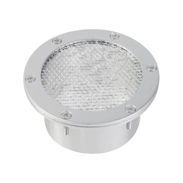 Imagem de Modengzhe Capa de entrada de 7,5 cm para para-choques de admissão de ar para ventilação de carro de corrida, grade de admissão, acessório de concha para modificação de carro (prata)