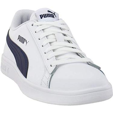 Imagem de PUMA Tênis masculino Smash 2, Branco/Pavão, 9