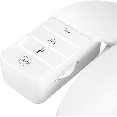 Imagem de Acessório de bidê para vaso sanitário, bidês retráteis de água fria autolimpantes para banheiros existentes, acessório de assento de vaso sanitário de bidê com controles de pressão, acessório de bidê