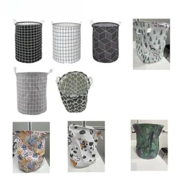 Imagem de Cesto De Roupa Suja Dobrável À Prova D'água De-Caixa De Armazenamento De Brinquedos Para Banheiro E Organizado(Modelo Aleatório)