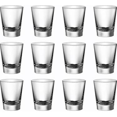Imagem de Jogo com 12 Copos Shot 40ml – Vidro Transparente, Resistentes, Ideal para Cachaça, Tequila, Vodka e Drinks