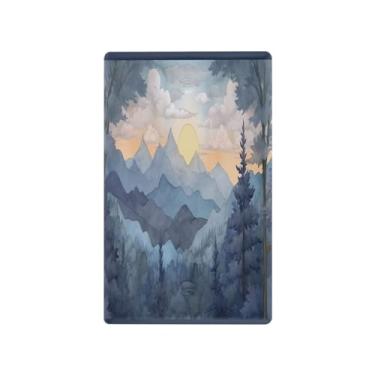 Imagem de Wassud Placa de cobertura de interruptor de luz solar e montanhas contínuas, capas de tomadas duplex, placa de parede, decoração de casa, sala de estar, quarto, decoração