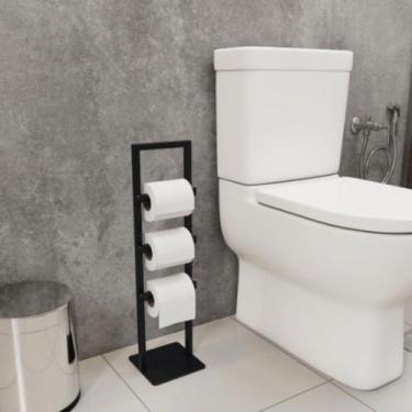 Imagem de Porta Papel de Chão Papeleira Chão para Banheiro Industrial Capacidade